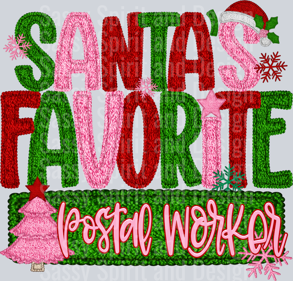 SANTAS FAVORITE POSTAL WORKER