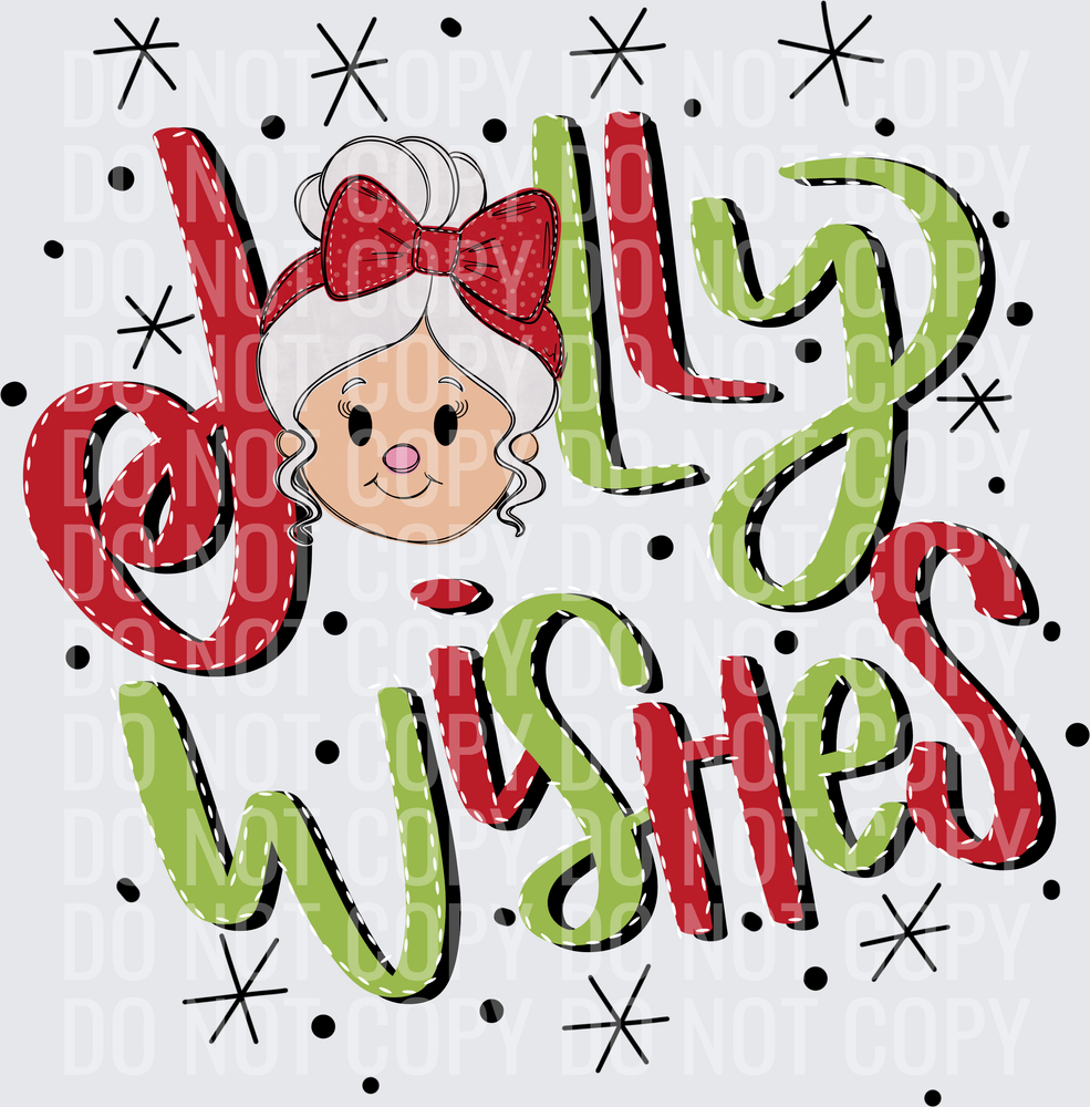 Jolly Wishes Mrs. Claus