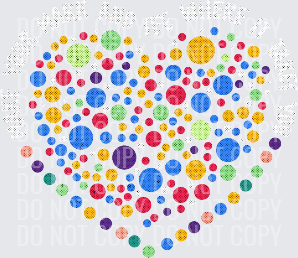 Dot Day International Dot Day Make Your Mark Heart Dot Day Sweatshirt