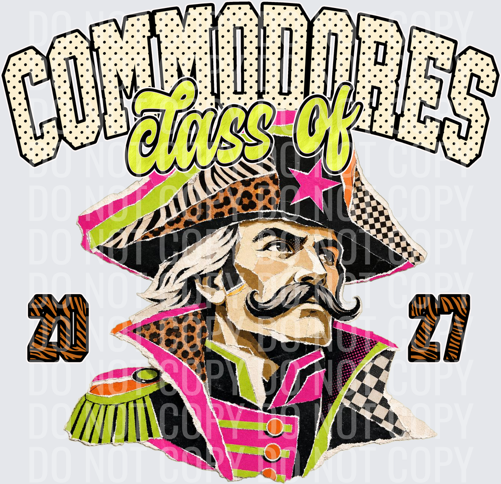 KayndiDesigns 10.26 Class of 2027 Bright Commodores