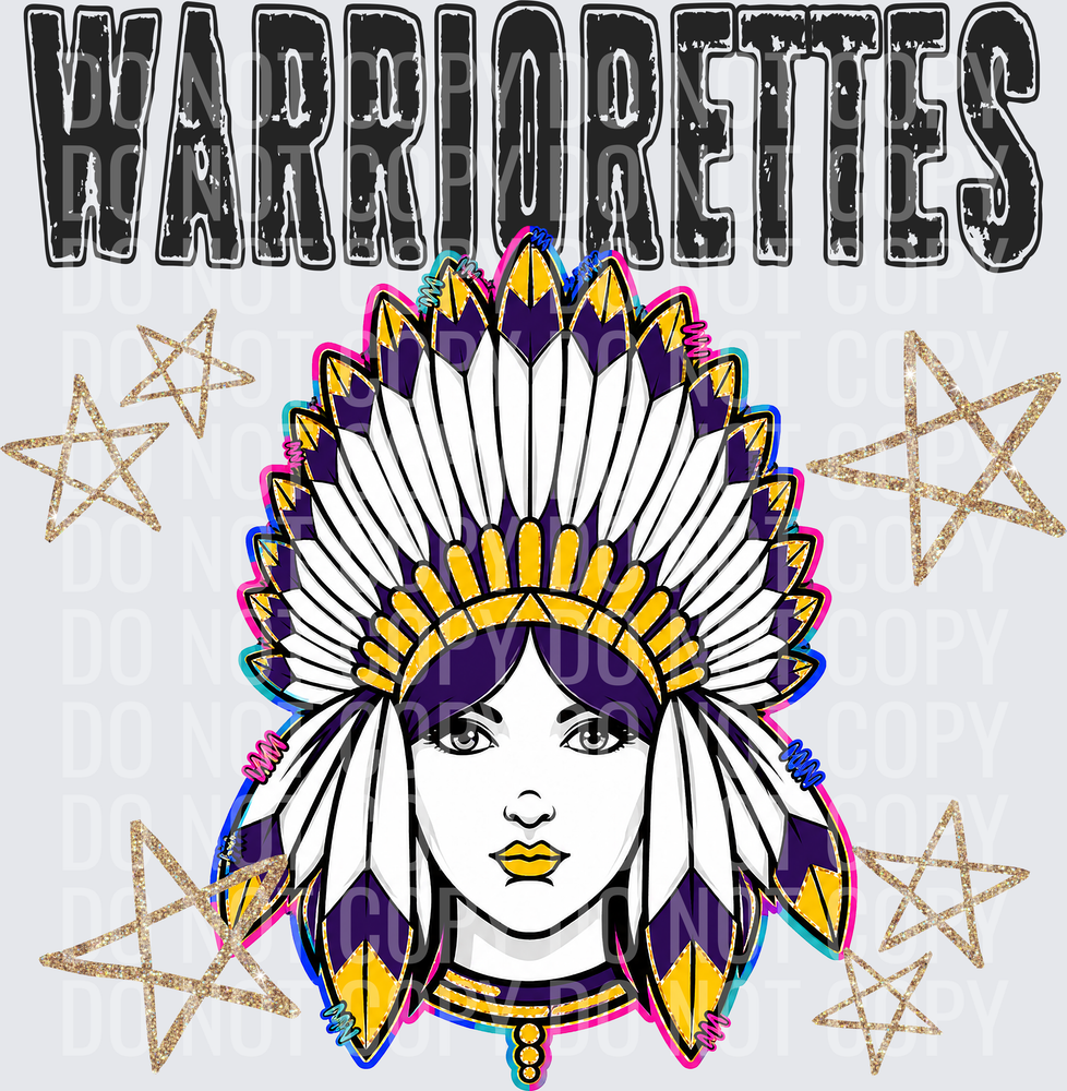 KayndiDesigns 08.26 Grunge Varsity Warriorettes