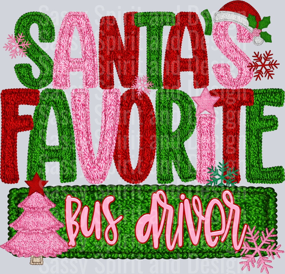 SANTAS FAVORITE BUS DRIVER