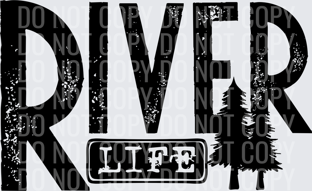 River life black single color