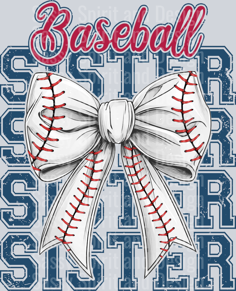 baseball bow sister