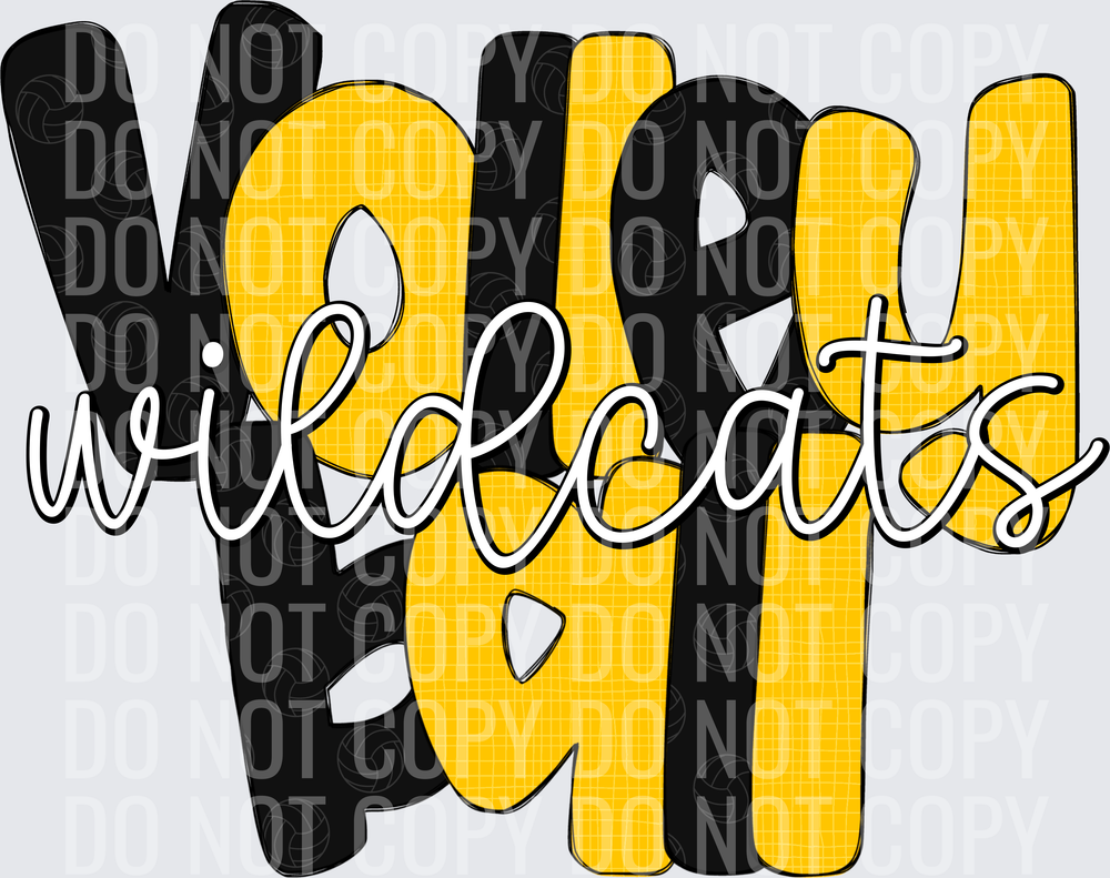 WildcatsBlackYellowGold-Volleyball