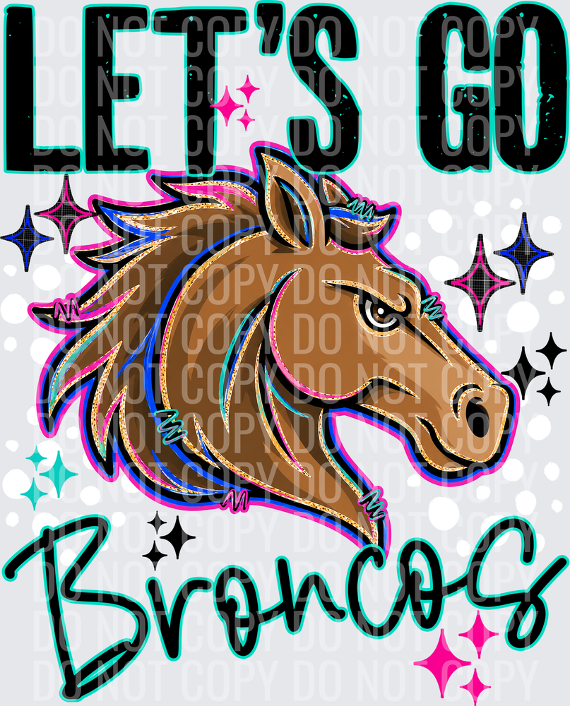 LETS GO MASCOTS BRONCOS