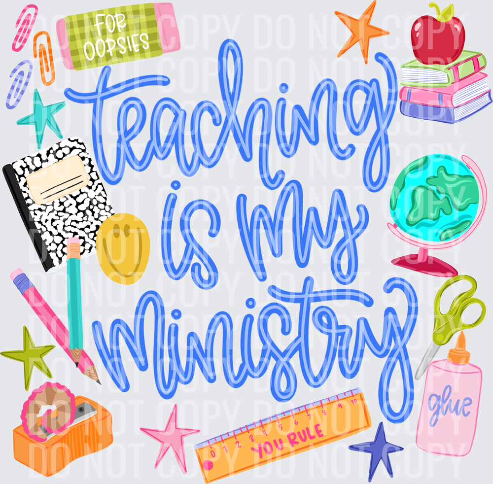 Teaching Is My Ministry Blue