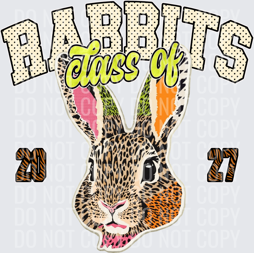 KayndiDesigns 10.26 Class of 2027 Bright Rabbits