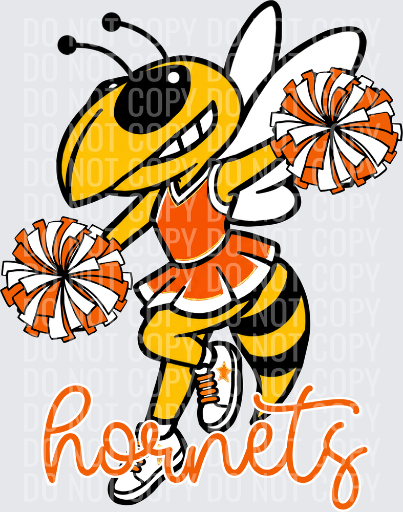 Hornets Cheer Orange White Blk