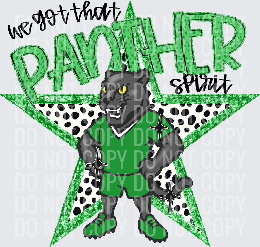 KayndiDesigns 09.26 We Got That Spirit Panther Green