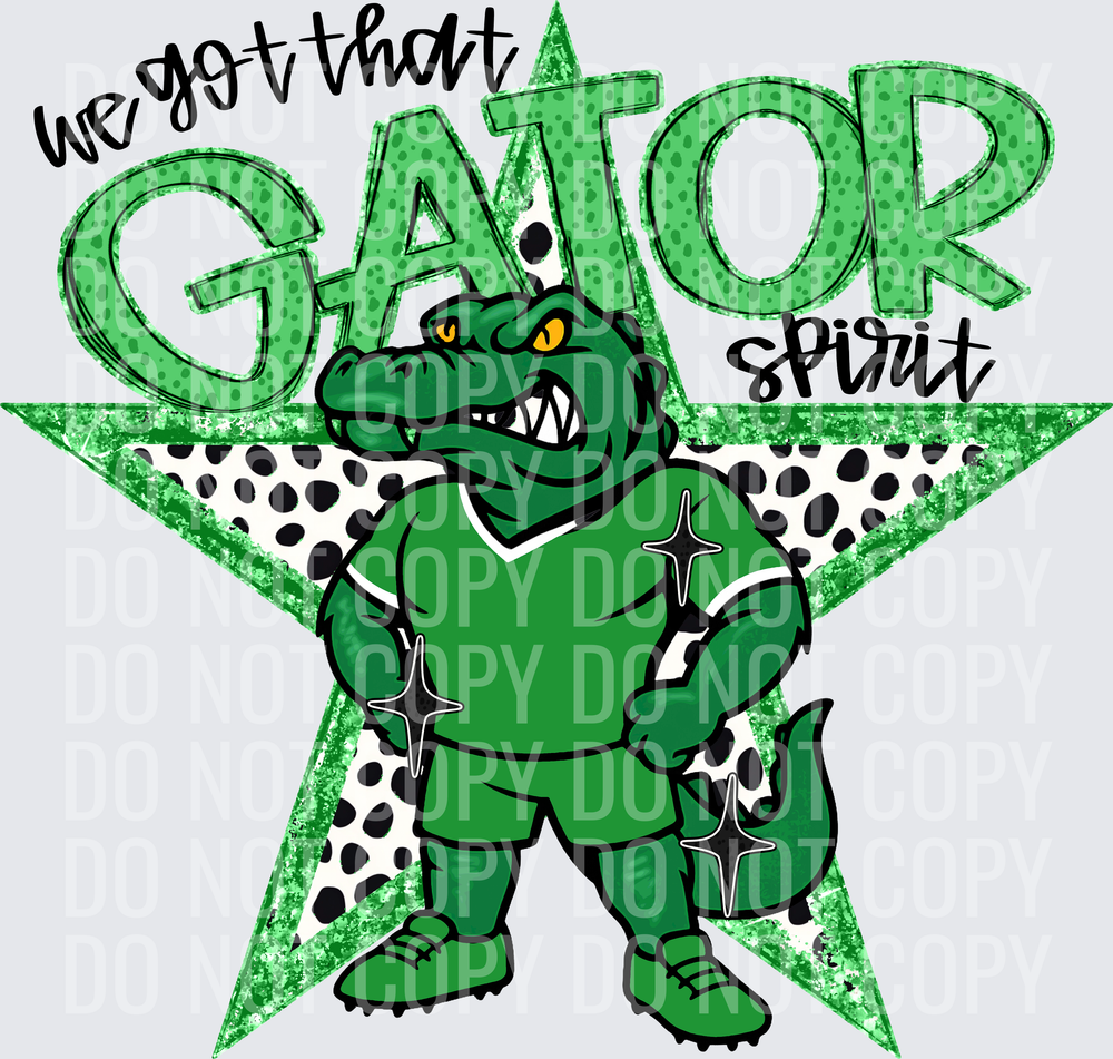 KayndiDesigns 09.26 We Got That Spirit Gator Green