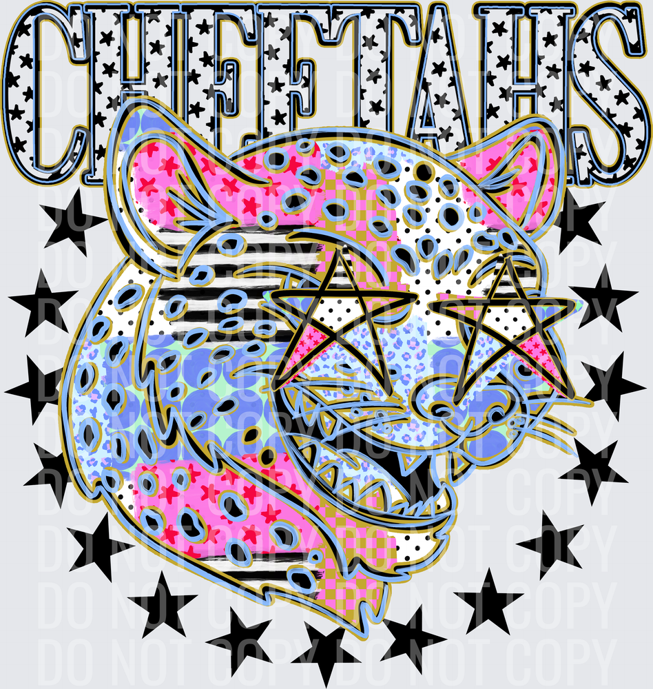 KayndiDesigns 09.26 Patchwork Varisty Stars Cheetahs