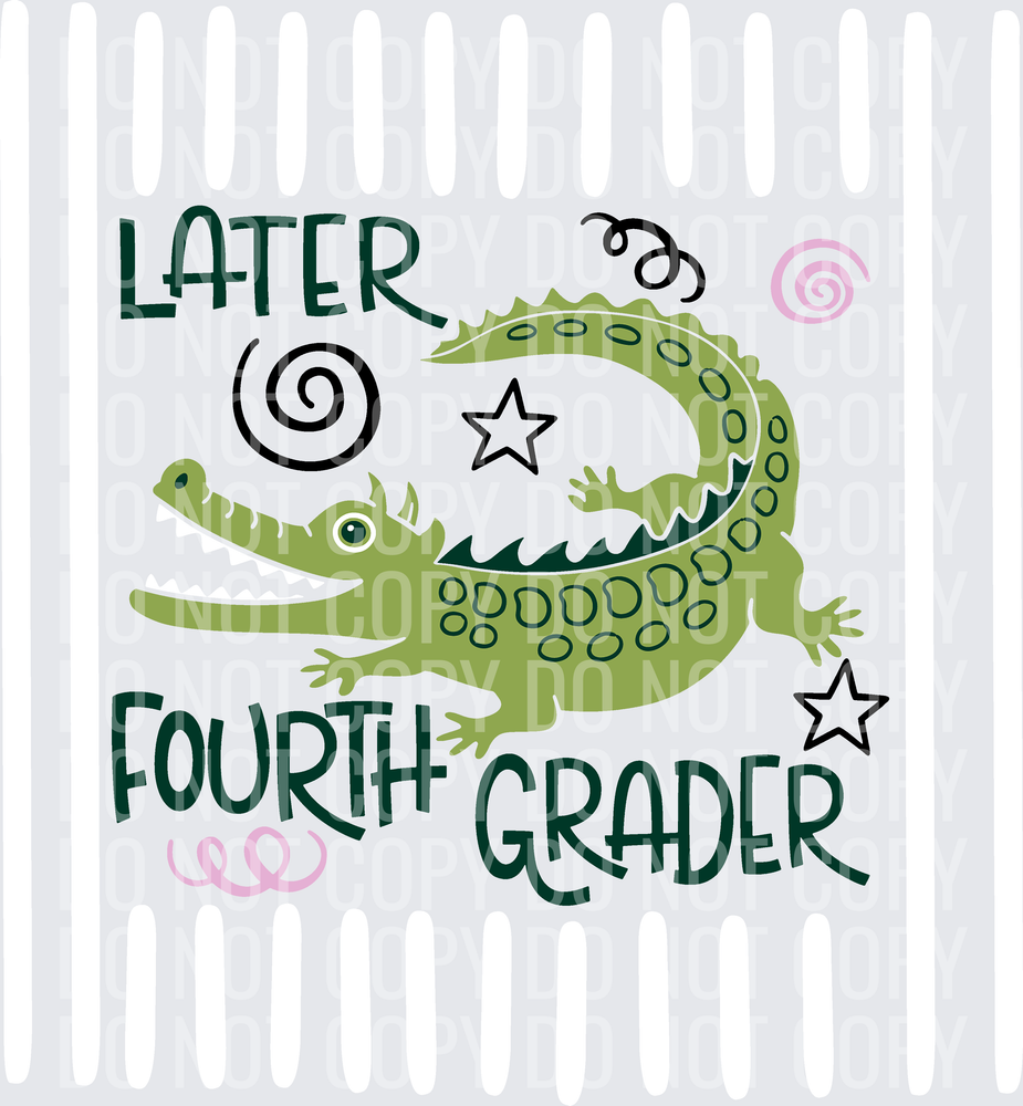 LATER FOURTH GRADER WHITE