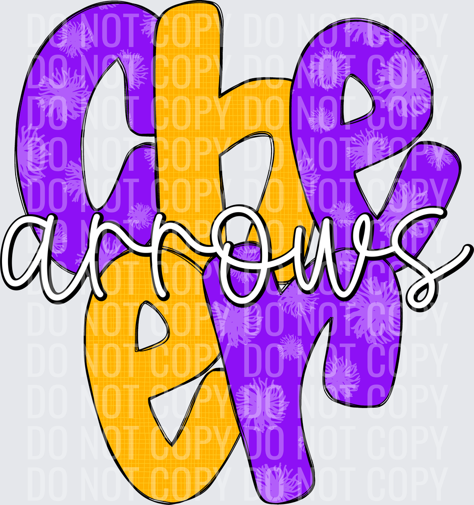 ArrowsCheer-PurpleGold