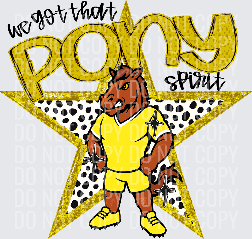 KayndiDesigns 09.26 We Got That Spirit Pony Yellow