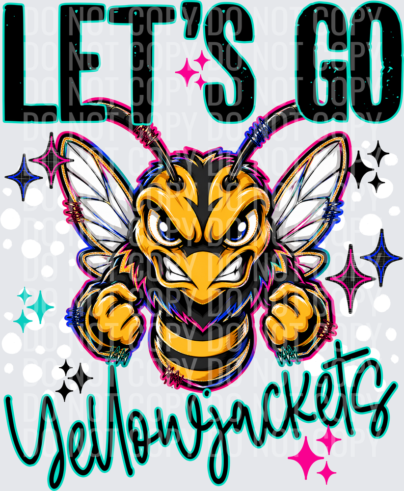 LETS GO MASCOTS YELLOWJACKETS
