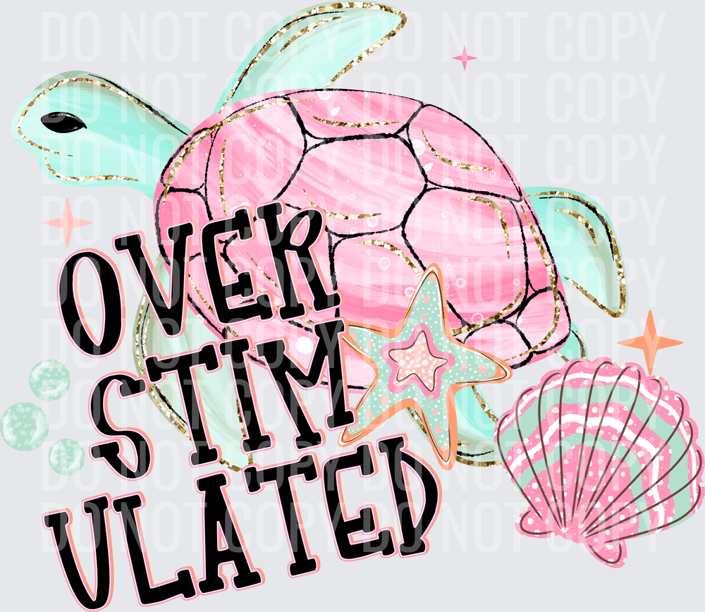 Overstimulated turtle
