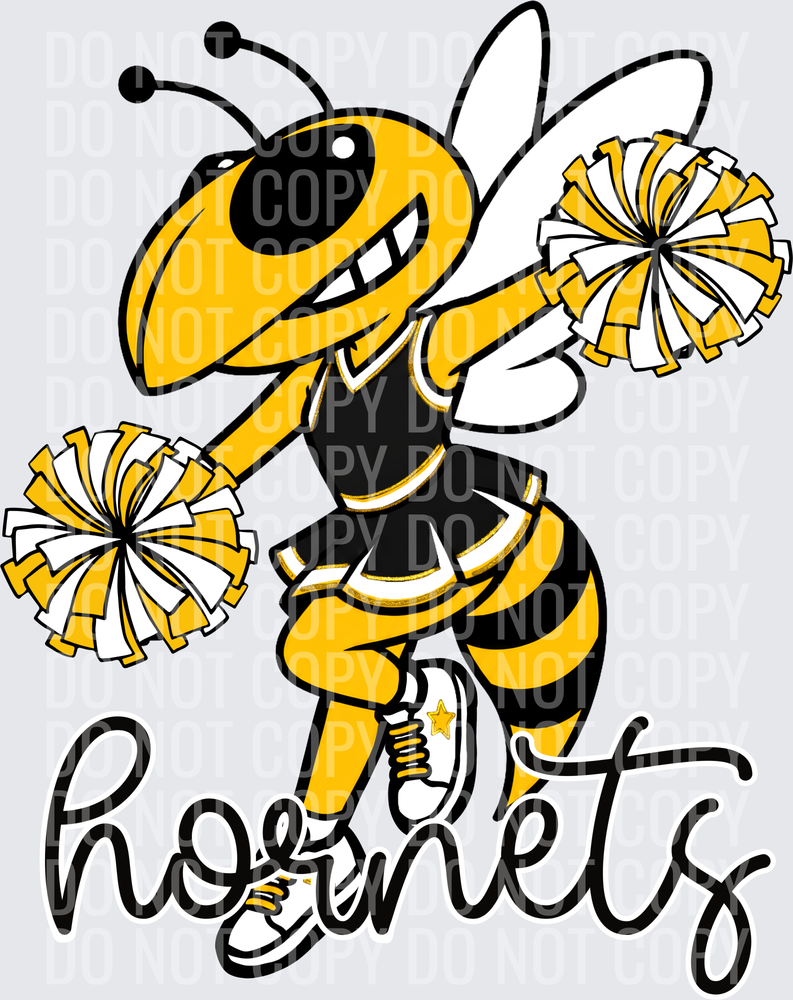 Hornets Cheer Black Gold Yellow