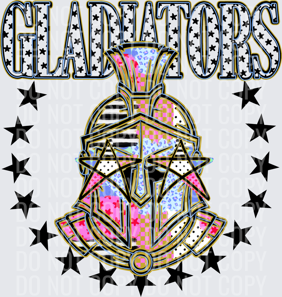 KayndiDesigns 09.26 Patchwork Varisty Stars Gladiators