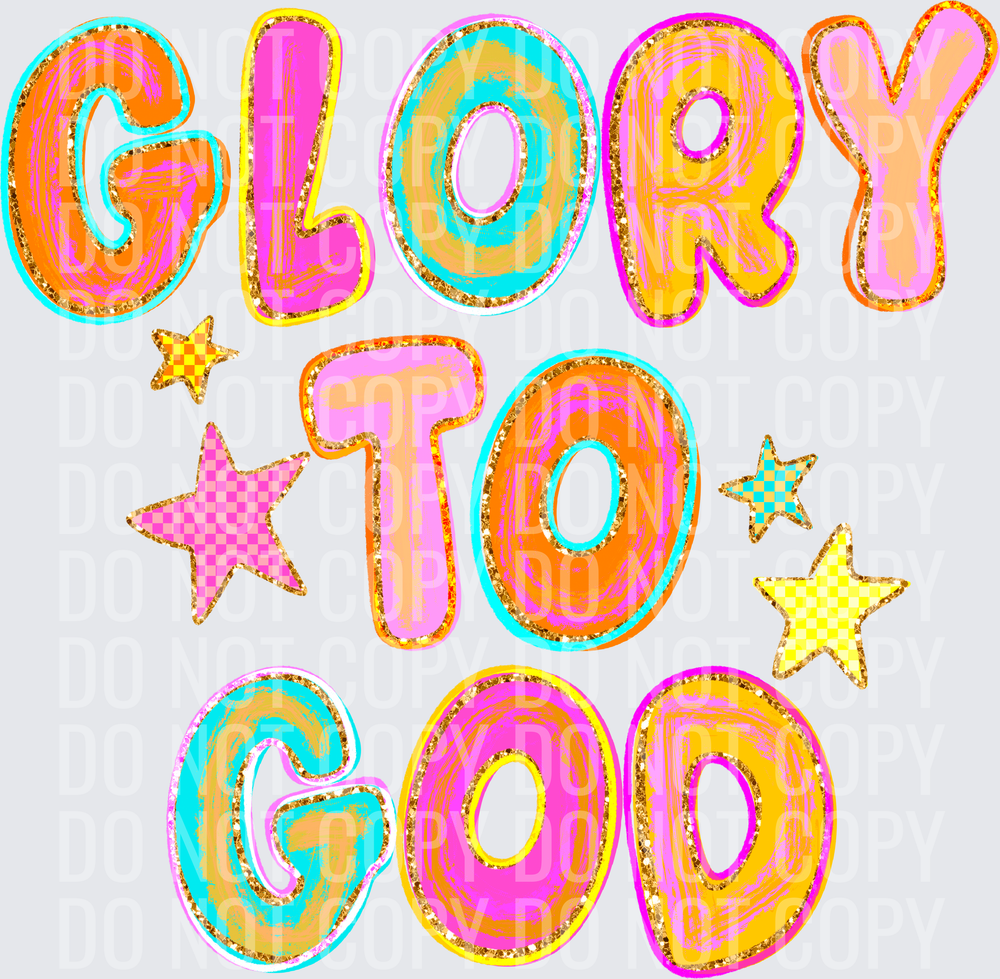 GLORY TO GOD COLORFUL