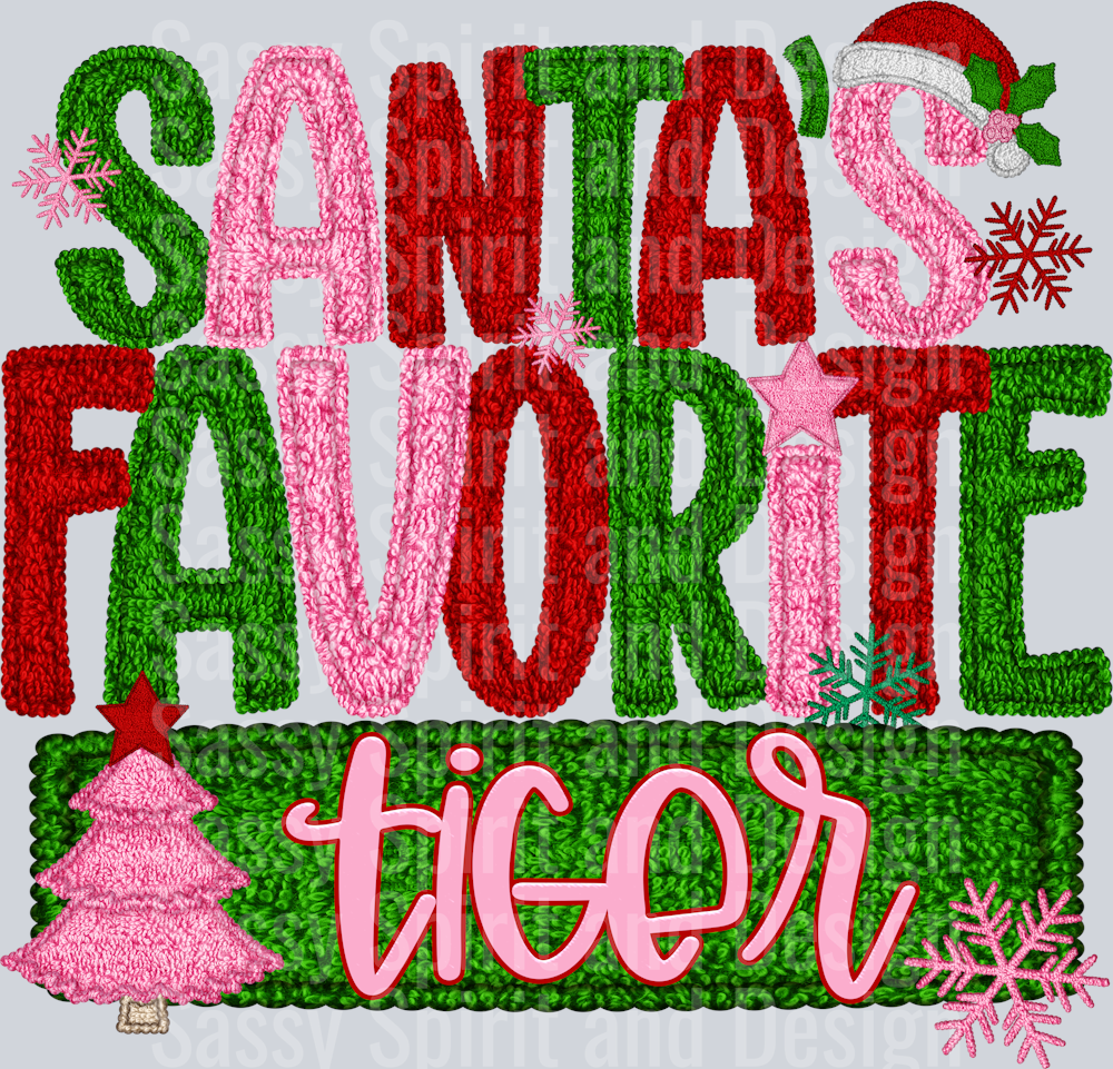 SANTAS FAVORITE TIGER