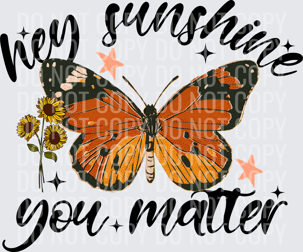 HEY SUNSHINE YOU MATTER