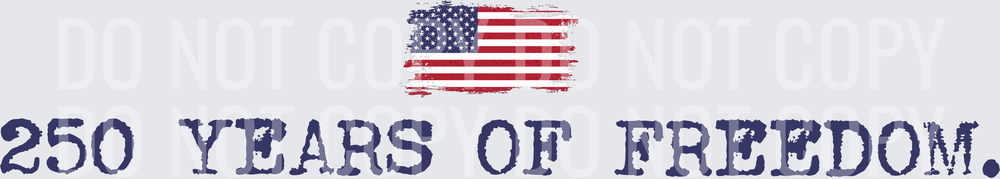 250 years of freedom blue