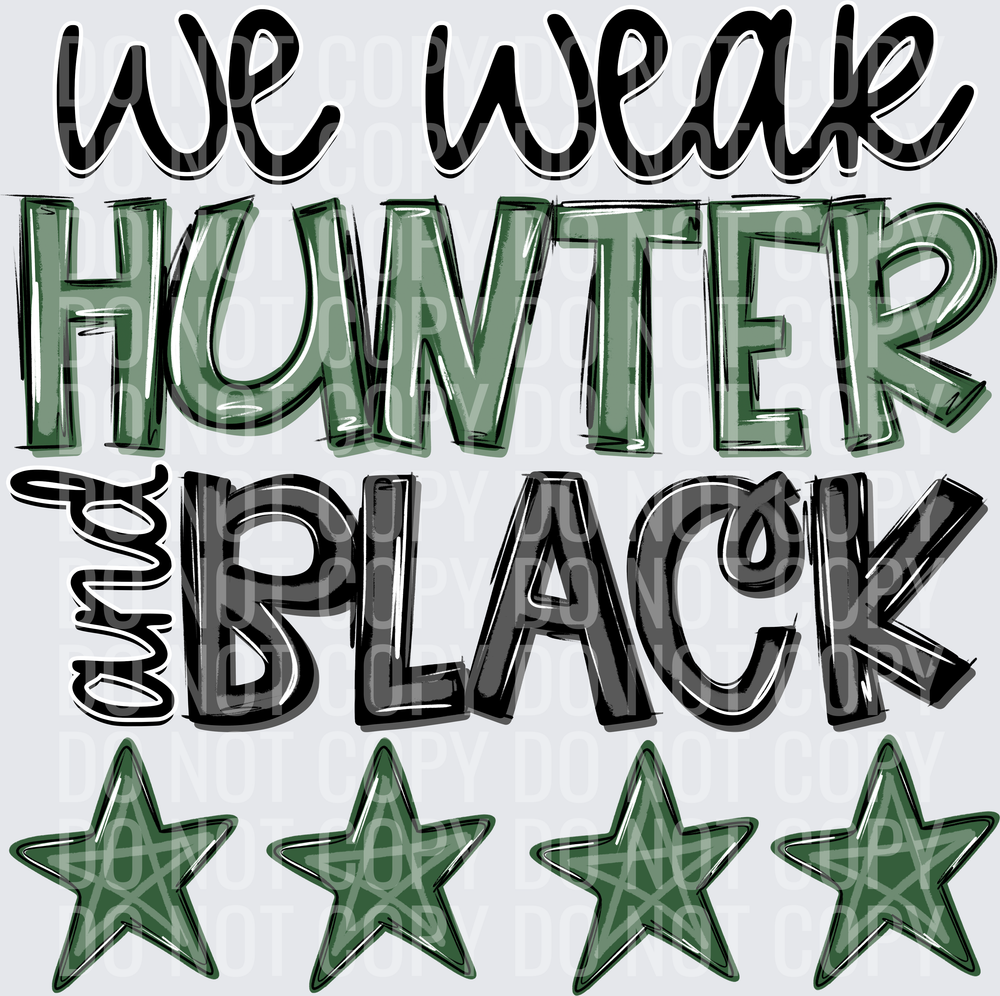 hunter and black