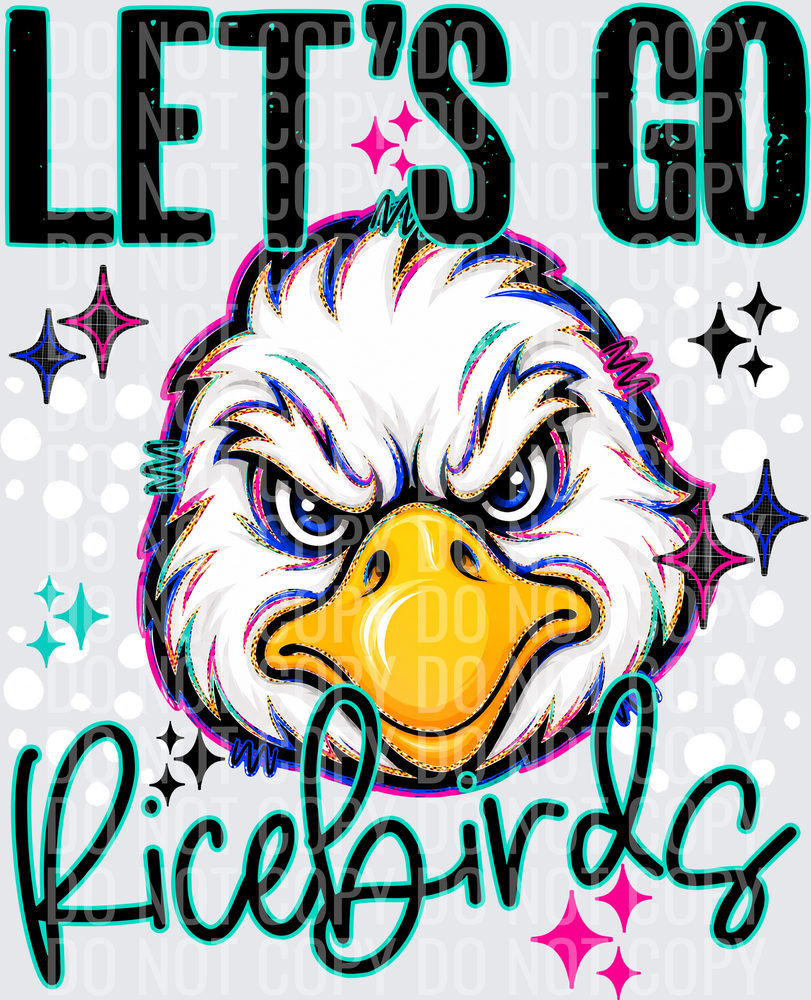 LETS GO MASCOTS RICEBIRDS