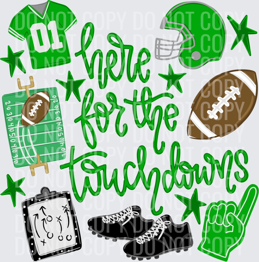 here for the touchdowns green