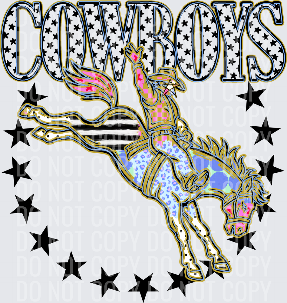 KayndiDesigns 09.26 Patchwork Varisty Stars Cowboys 3