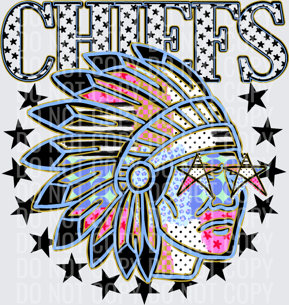 KayndiDesigns 09.26 Patchwork Varisty Stars Chiefs