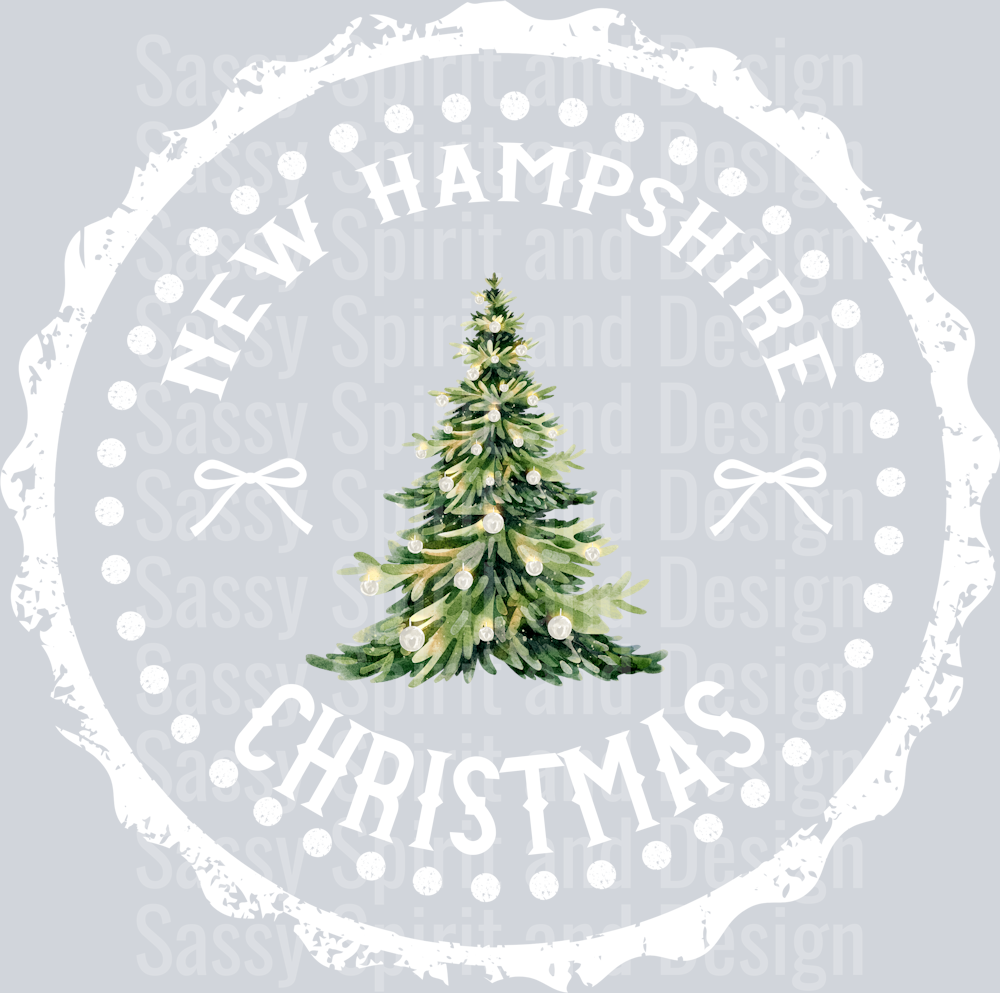 STATE CHRISTMAS STAMP New Hampshire