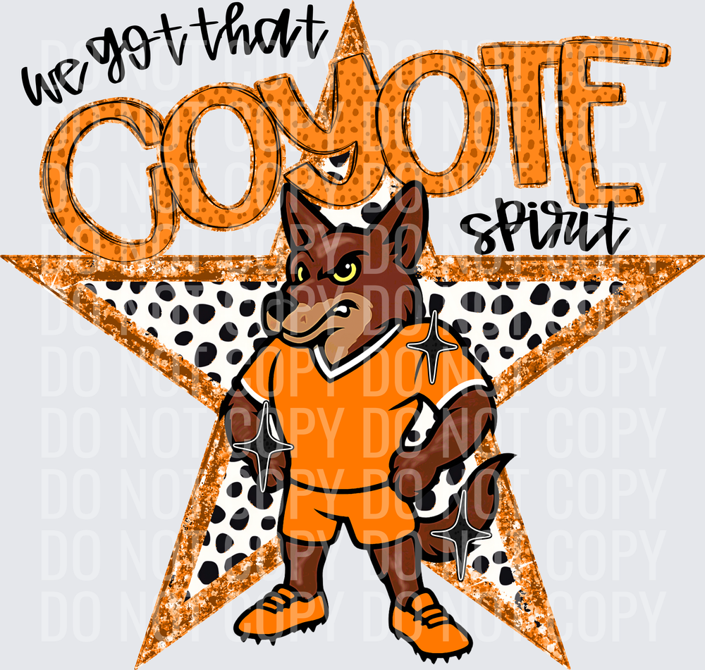 KayndiDesigns 09.26 We Got That Spirit Coyote Orange