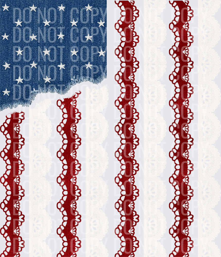 Denim texture flag