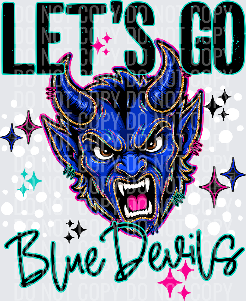 LETS GO MASCOTS BLUE DEVILS