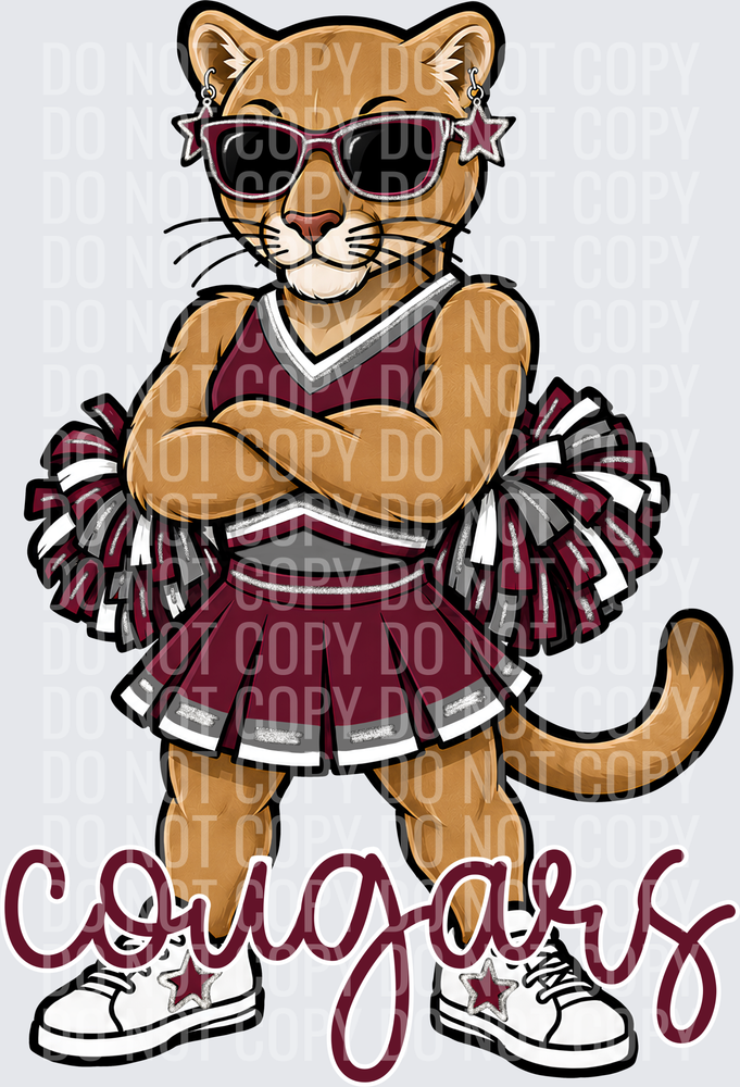Cougars cheer maroon gray