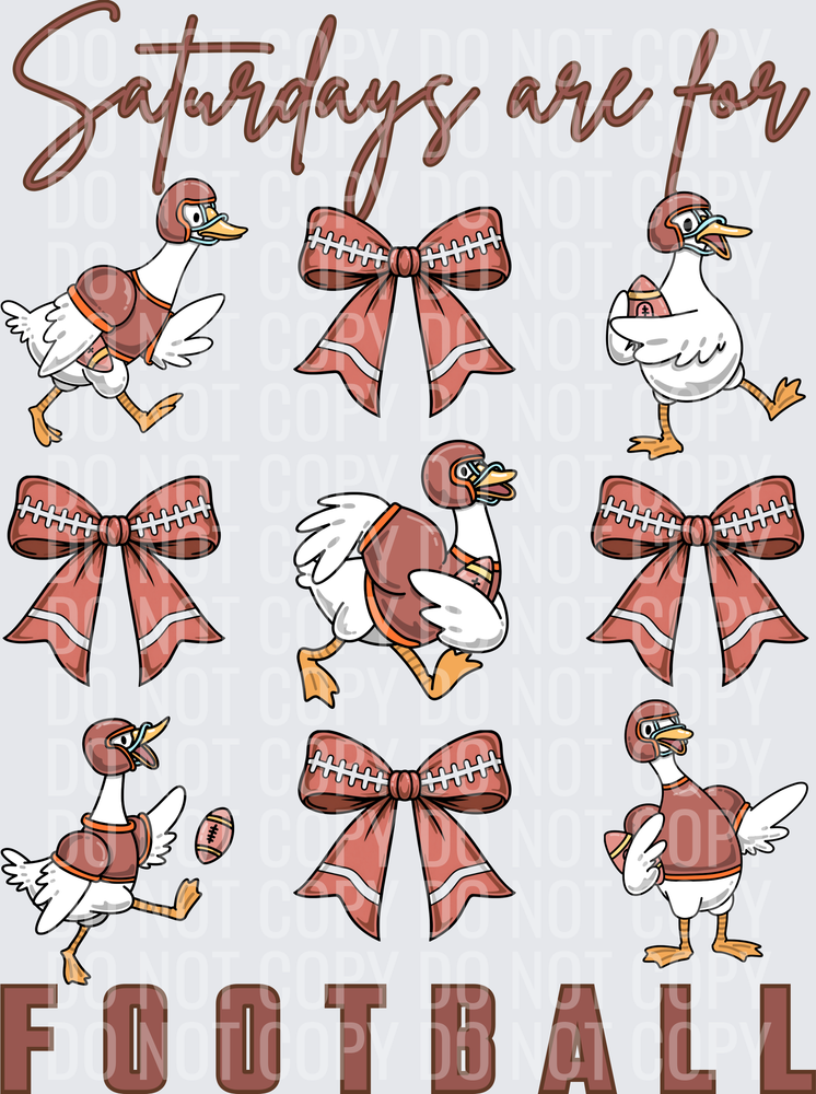 Coquette Football Cheer Canva Frame - Saturday’s are for football coquette 2