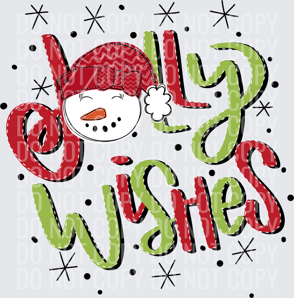 Jolly Wishes Snowgirl