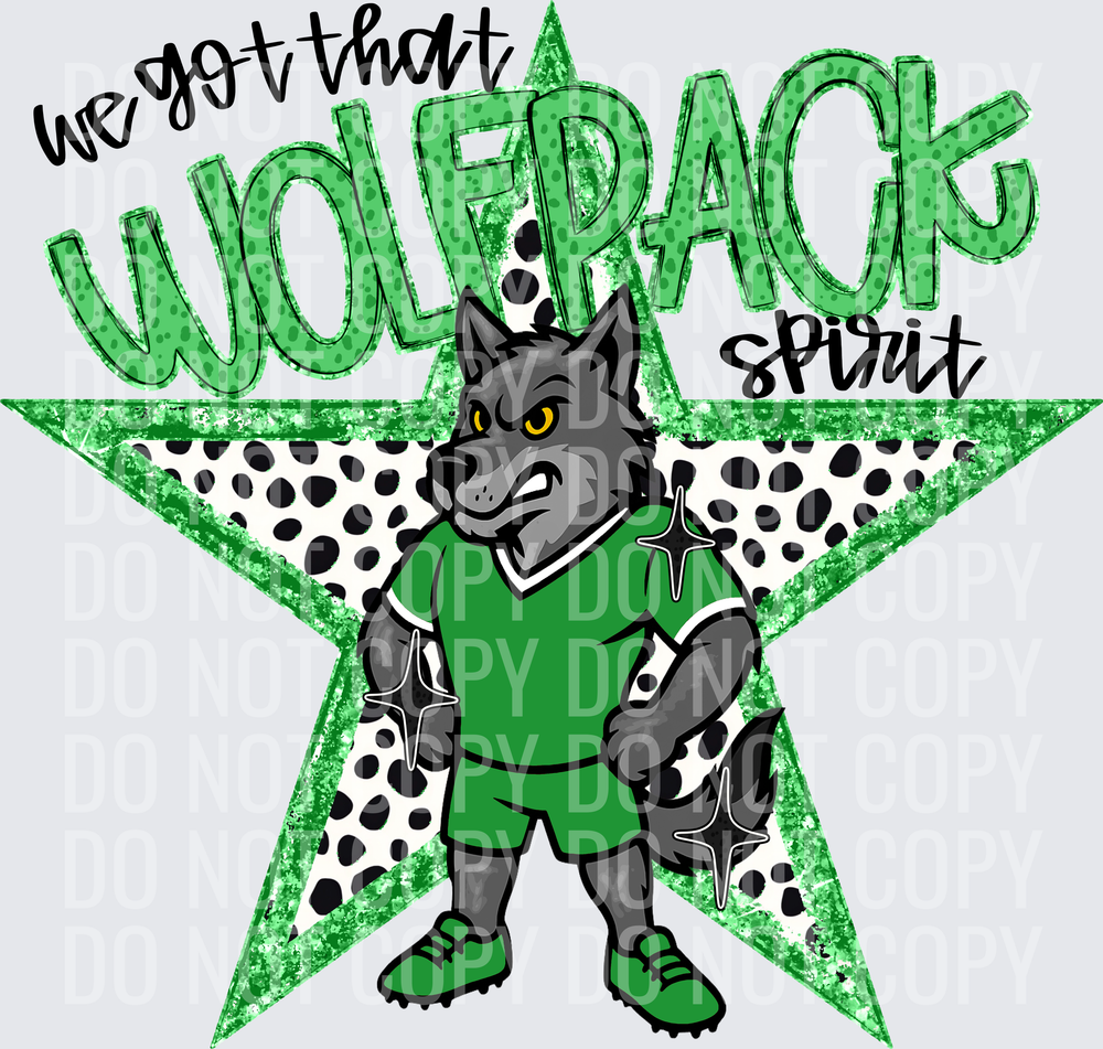 KayndiDesigns 09.26 We Got That Spirit Wolfpack Green