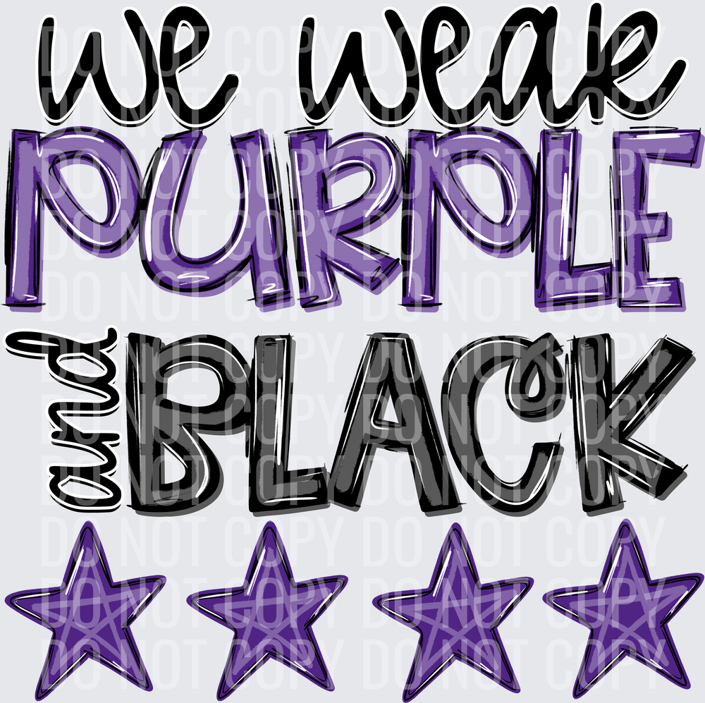 purple and black