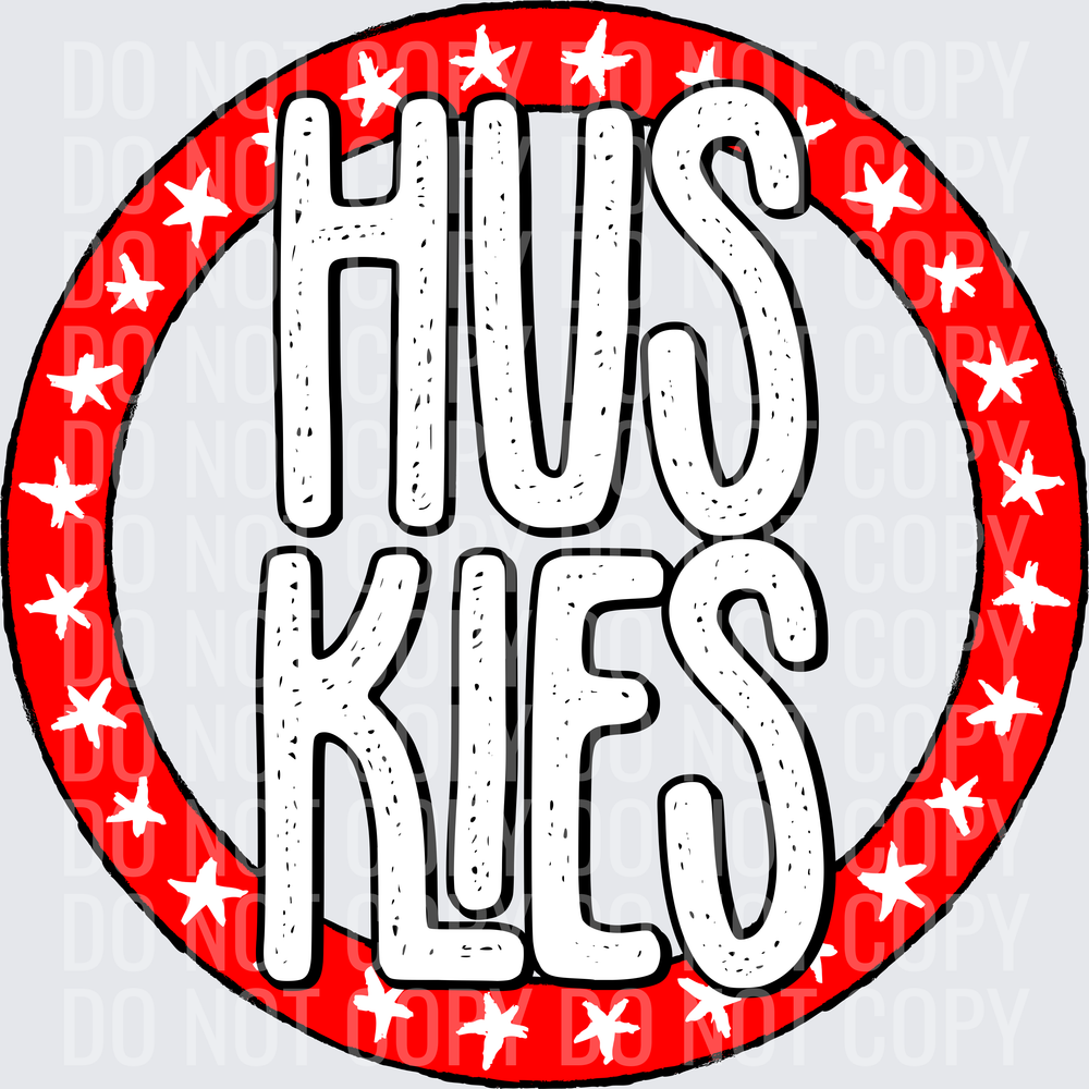 HuskiesStarCircleRedWhite