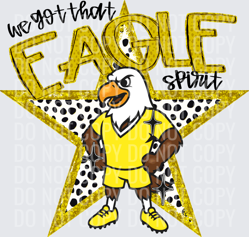 KayndiDesigns 09.26 We Got That Spirit Eagle Yellow