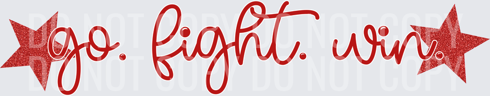 Go Fight Win Stars Red
