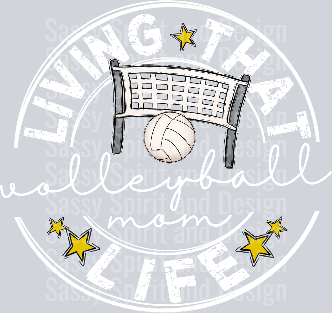 Living That VOLLEYBALL Mom Life WHITE