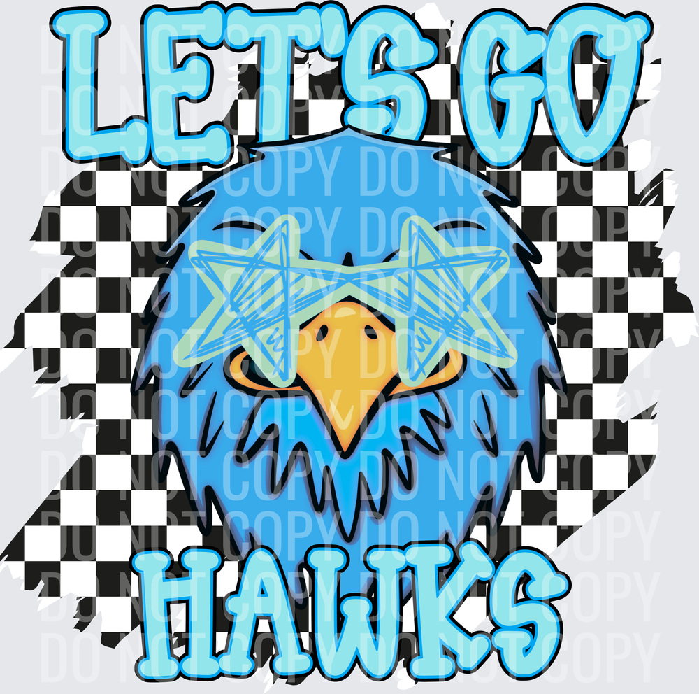 Let’s go Hawks checkered