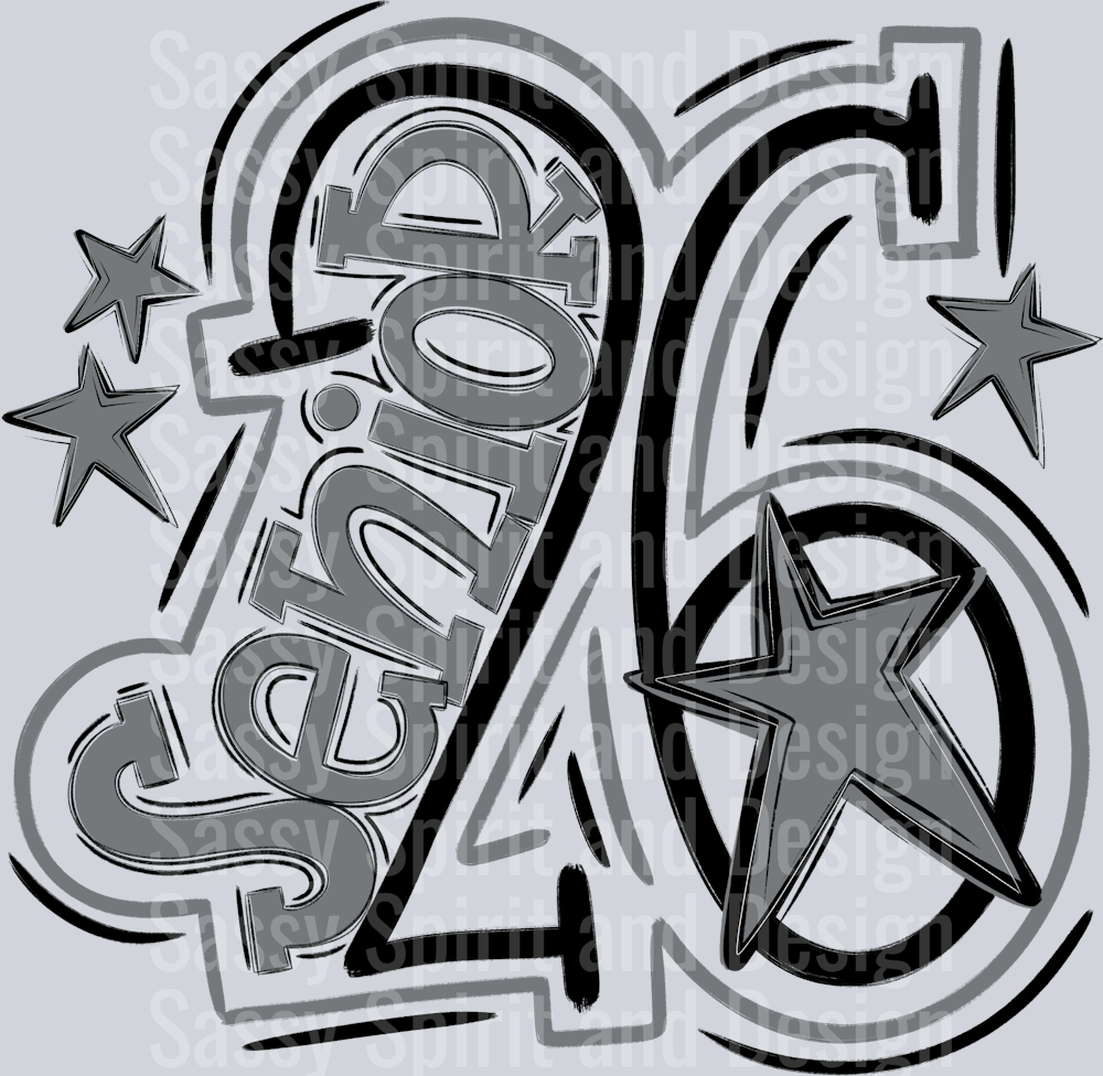 Senior 2026 Black Dk Gray