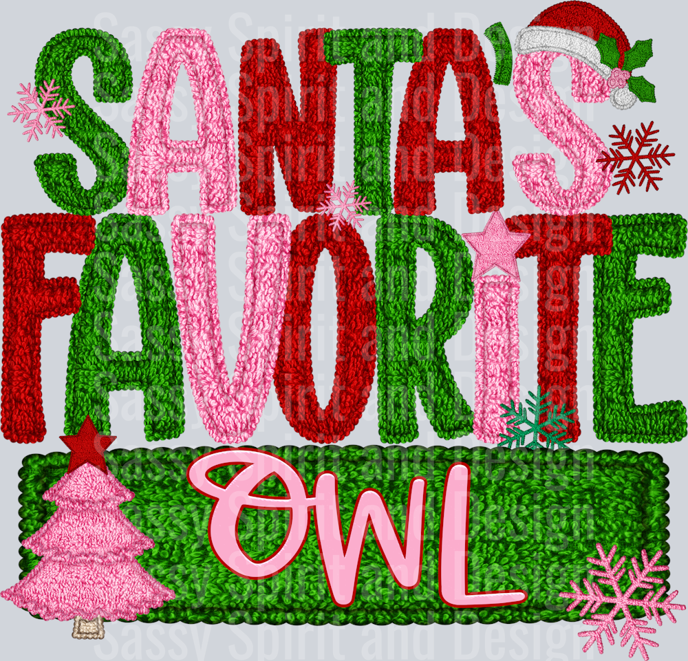 SANTAS FAVORITE OWL