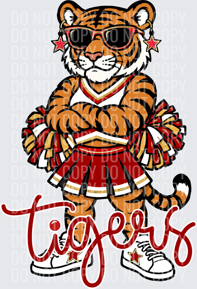 Tigers Cheer Red Gold