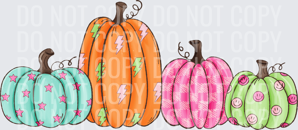 Colorful pumpkins